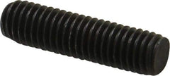 Value Collection - M8x1.25 30mm OAL Fully Threaded Stud - Carbon Steel, Plain Finish, Metric - Exact Industrial Supply