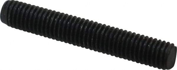 Value Collection - M8x1.25 50mm OAL Fully Threaded Stud - Carbon Steel, Plain Finish, Metric - Exact Industrial Supply