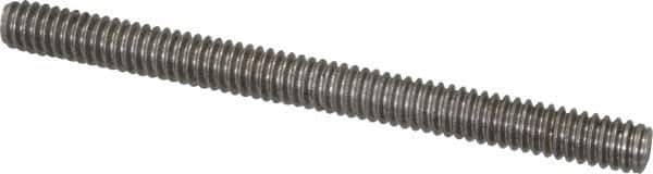 Value Collection - 1/4-20 3" OAL Fully Threaded Stud - Stainless Steel, Plain Finish - Exact Industrial Supply