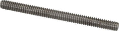 Value Collection - 1/4-20 3" OAL Fully Threaded Stud - Stainless Steel, Plain Finish - Exact Industrial Supply