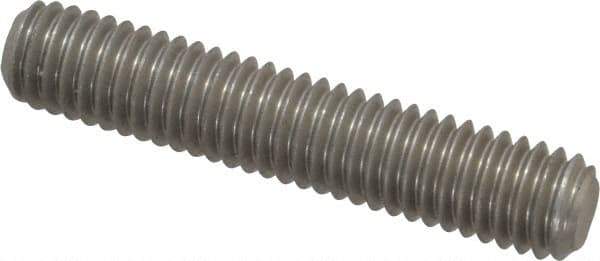 Value Collection - 3/8-16 2" OAL Fully Threaded Stud - Stainless Steel, Plain Finish - Exact Industrial Supply