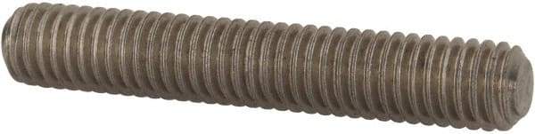Value Collection - 3/8-16 2-1/4" OAL Fully Threaded Stud - Stainless Steel, Plain Finish - Exact Industrial Supply
