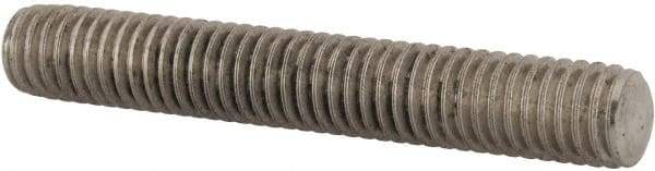 Value Collection - 3/8-16 2-1/2" OAL Fully Threaded Stud - Stainless Steel, Plain Finish - Exact Industrial Supply