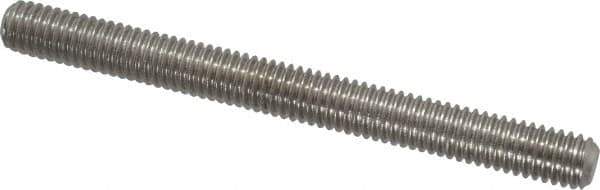 Value Collection - 3/8-16 4" OAL Fully Threaded Stud - Stainless Steel, Plain Finish - Exact Industrial Supply