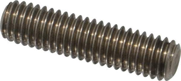 Value Collection - 3/8-16 1-1/2" OAL Fully Threaded Stud - Stainless Steel, Plain Finish - Exact Industrial Supply