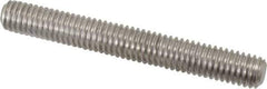 Value Collection - 3/8-16 3" OAL Fully Threaded Stud - Stainless Steel, Plain Finish - Exact Industrial Supply