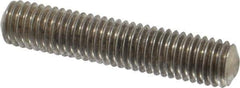 Value Collection - 1/2-13 2-1/2" OAL Fully Threaded Stud - Stainless Steel, Plain Finish - Exact Industrial Supply