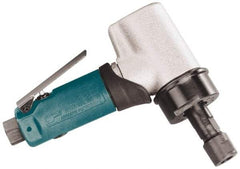 Dynabrade - 1/4" Collet, Angle Handle, Air Angle Die Grinder - 18,000 RPM, Front Exhaust, 35 CFM, 0.7 hp, 90 psi, 1/4 NPT Inlet - Exact Industrial Supply