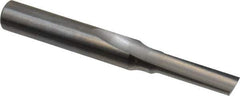 Onsrud - 3/16" Diam, 1/4" Shank Diam, 5/8" Length of Cut, 1 Flute Single Edge Straight Router Bit - 2" Overall Length, Right Hand Cut, Solid Carbide - Exact Industrial Supply