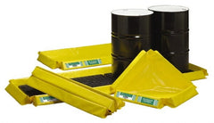 Enpac - Spill Pallets, Platforms, Sumps & Basins Number of Drums: 6 Sump Capacity (Gal.): 60.00 - Exact Industrial Supply