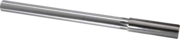 Made in USA - 3/4" Carbide-Tipped 6 Flute Chucking Reamer - Straight Flute, 5/8" Straight Shank, 2-1/2" Flute Length, 9-1/2" OAL - Exact Industrial Supply