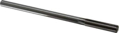 Made in USA - 1/2" Carbide-Tipped 6 Flute Chucking Reamer - Straight Flute, 2" Straight Shank, 2" Flute Length, 8" OAL - Exact Industrial Supply