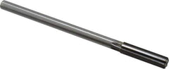 Made in USA - 0.4385" Carbide-Tipped 6 Flute Chucking Reamer - Straight Flute, 1-3/4" Straight Shank, 1-3/4" Flute Length, 7" OAL - Exact Industrial Supply