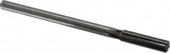 Chucking Reamer: 0.499″ Dia, 8″ OAL, 2″ Flute Length, Straight Shank, Solid Carbide 6 Flute, RH