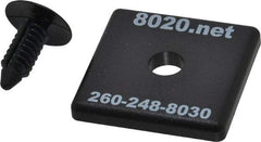 80/20 Inc. - 1-1/2" Wide, 1-1/2" High, Open Shelving T-Slotted Extrusion End Caps - Molded ABS, Use with Series 15 - 1515/1515-Lite Extrusions - Exact Industrial Supply