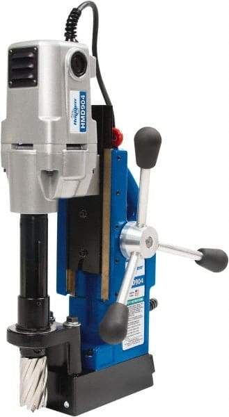 Hougen - 3/4" Chuck, Portable Magnetic Drill Press - 450 RPM, 120 Volts - Exact Industrial Supply