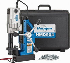 Hougen - 3/4" Chuck, 2" Travel, Portable Magnetic Drill Press - 450 RPM, 9 Amps, 1035 Watts, 115 Volts - Exact Industrial Supply