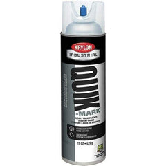Krylon - 20 fl oz Clear Marking Paint - 50 to 60 Sq Ft Coverage, Solvent-Based Formula - Exact Industrial Supply