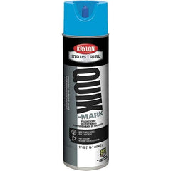 Krylon - 20 fl oz Blue Marking Paint - 50 to 60 Sq Ft Coverage, Solvent-Based Formula - Exact Industrial Supply