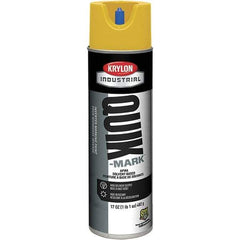 Krylon - 20 fl oz Yellow Marking Paint - 50 to 60 Sq Ft Coverage, Solvent-Based Formula - Exact Industrial Supply
