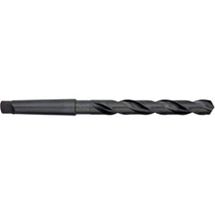 Taper Shank Drill Bit: 1.4375″ Dia, 4MT, 118 °, High Speed Steel Oxide Finish, 14.75″ OAL, Spiral Flute