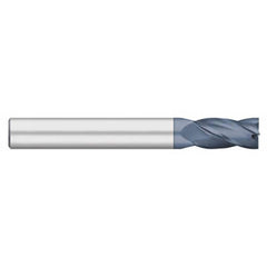 Titan USA - Square End Mills; Mill Diameter (Inch): 5/8 ; Mill Diameter (Decimal Inch): 0.6250 ; Number of Flutes: 4 ; Length of Cut (Inch): 2-1/4 ; Length of Cut (Decimal Inch): 2.2500 ; Material: Solid Carbide - Exact Industrial Supply