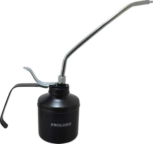 PRO-LUBE - 500 mL Capcity, 9" Long Rigid Spout, Lever-Type Oiler - Steel Pump, Steel Body, Powder Coated - Exact Industrial Supply