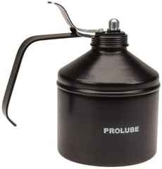 PRO-LUBE - 1,000 mL Capcity, 9" Long Rigid Spout, Lever-Type Oiler - Steel Pump, Steel Body, Powder Coated - Exact Industrial Supply