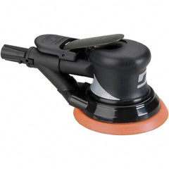 Dynabrade - 12,000 OPM, 18 CFM Air Consumption, Palm Air Orbital Sander - Round Pad, 1/4 NPT Inlet - Exact Industrial Supply