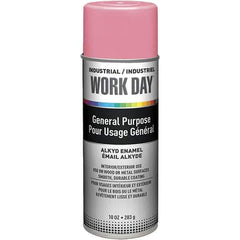 Krylon - Pink, Gloss, Enamel Spray Paint - 9 to 13 Sq Ft per Can, 10 oz Container, Use on Ceramics, Glass, Metal, Plaster, Wood - Exact Industrial Supply