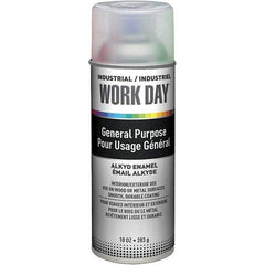 Krylon - Clear, Gloss, Enamel Spray Paint - 9 to 13 Sq Ft per Can, 10 oz Container, Use on Ceramics, Glass, Metal, Plaster, Wood - Exact Industrial Supply
