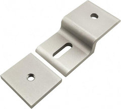 80/20 Inc. - 45mm Wide, Open Shelving Accessory/Component - Aluminum, Clear Anodized Finish, 87mm Long, Use with 45 Series & Bolt Kits 75-3619 & 11-8318 - Exact Industrial Supply