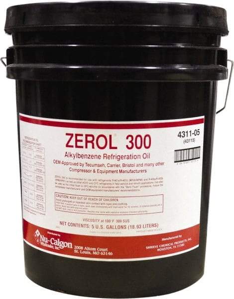 Nu-Calgon - 5 Gallon Pail Alkylbenzene Refrigeration Oil - Exact Industrial Supply