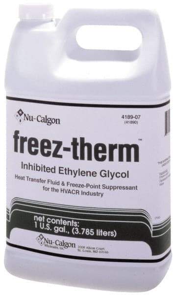 Nu-Calgon - 55 Gallon Heat-Transfer Antifreeze Fluid - Comes in Drum, Ethylene Glycol Composition - Exact Industrial Supply