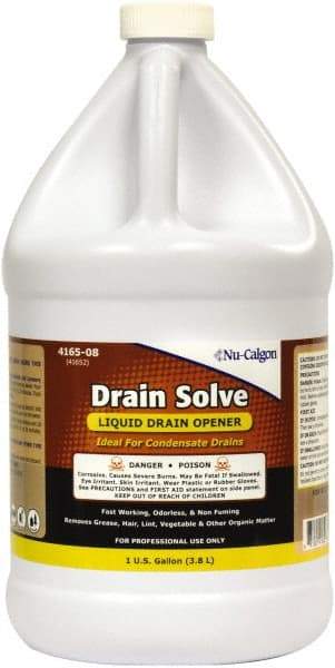 Nu-Calgon - 1 Gal Liquid Drain Cleaner - Unscented, Bottle - Exact Industrial Supply