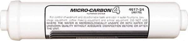 Nu-Calgon - 2.59" OD, 20µ, 6R Micromet Inline Cartridge Filter that Removes Silt, Sediment & Chlorine - 13" Long, Reduces Sediments, Tastes, Odors, Chlorine & Scale - Exact Industrial Supply