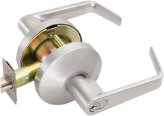 Falcon - Medium Duty Classroom Lever Lockset - 2-3/4" Back Set, For Best/ Falcon I/C-Core Cylinder, Satin Chrome Finish - Exact Industrial Supply