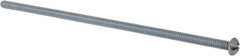 Value Collection - #10-24 UNC, 6" Length Under Head Slotted/Phillips Drive Machine Screw - Round Head, Grade J82 Steel, Zinc-Plated Finish, Without Washer - Exact Industrial Supply