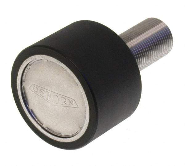 Osborn International - 2" Roller Diam x 1-11/16" Width, 7/8" Stud Diam x 2" Length, Plain Stud Load Runner - Urethane, 1-1/8" Thread Length, 7/8-14 Thread, 3-11/16" OAL, 340 Lb Dynamic Cap - Exact Industrial Supply