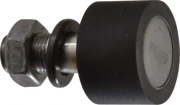 Osborn International - 1-1/4" Roller Diam x 0.843" Width, 1/2" Stud Diam x 1-1/4" Length, Plain Stud Load Runner - Urethane, 5/8" Thread Length, 1/2-20 Thread, 2.093" OAL, 110 Lb Dynamic Cap - Exact Industrial Supply