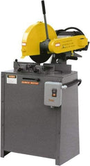 Kalamazoo - 14" Blade Diam, 1" Arbor Hole, Miter Chop & Cutoff Saw - 4,400 RPM, 5 hp, 220 Volts, 1 Phase - Exact Industrial Supply