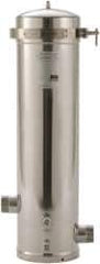 3M Aqua-Pure - 2 Inch Pipe, MNPT End Connections, 9-3/4 Inch Long Cartridge, 39.5 Inch Long, Cartridge Filter Housing without Cartridge - 12 Cartridges, 96 Max GPM Flow Rate, 125 psi Max Working Pressure, 316L Grade, Commercial Filter Housing - Exact Industrial Supply