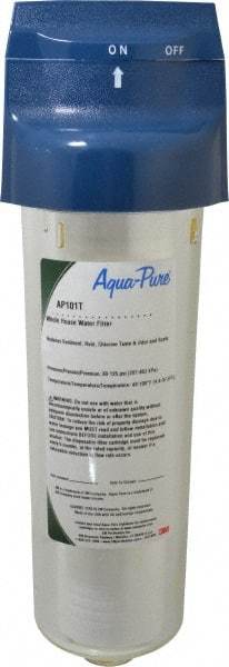 3M Aqua-Pure - 4-9/16 Inch Outside Diameter, 9-3/4 Inch Cartridge Length, 5 Micron Rating, Cartridge Filter Assembly - 3/4 Inch Pipe, Reduces Dirt and Rust - Exact Industrial Supply