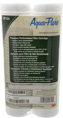 3M Aqua-Pure - 2-1/2" OD, 50µ, Cellulose Fiber Graded-Density Cartridge Filter - 9-3/4" Long, Reduces Dirt & Rust - Exact Industrial Supply