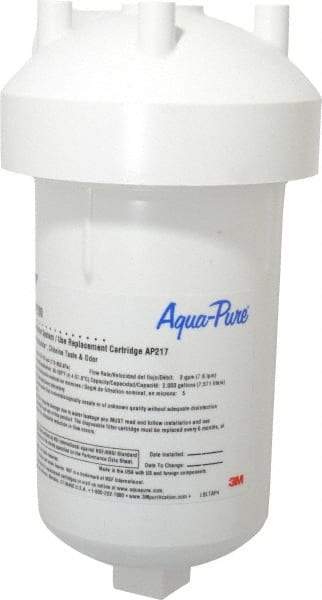 3M Aqua-Pure - 2.0 GPM Max Flow Rate, 3/8 Inch Pipe, Full Flow Undersink Water Filter System - 1 Housing, Reduces Taste, Odor, Chlorine and Sediment - Exact Industrial Supply