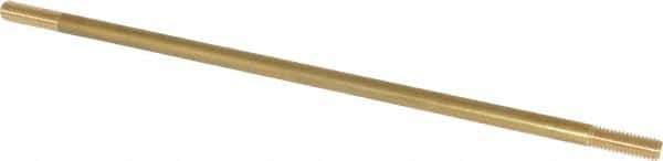 Made in USA - 12" Long, 3/8-16 Thread, Float Valve Rod - Brass, 1/2" Thread Length - Exact Industrial Supply