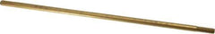Made in USA - 12" Long, 5/16-18 Thread, Float Valve Rod - Brass, 1/2" Thread Length - Exact Industrial Supply