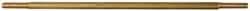 Made in USA - 8" Long, 1/4-20 Thread, Float Valve Rod - Brass, 1/2" Thread Length - Exact Industrial Supply