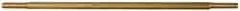 Made in USA - 12" Long, 1/8 NPT Thread, Float Valve Rod - Brass, 1/2" Thread Length - Exact Industrial Supply