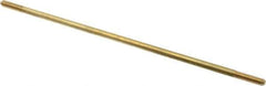 Made in USA - 10" Long, 1/4-20 Thread, Float Valve Rod - Brass, 1/2" Thread Length - Exact Industrial Supply
